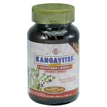 Фото Кангавитес с мультивитаминами и минералами со вкусом тропических фруктов таблетки №60